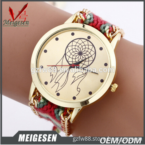 With a woven ladies creative personality watches,water Resistant watch